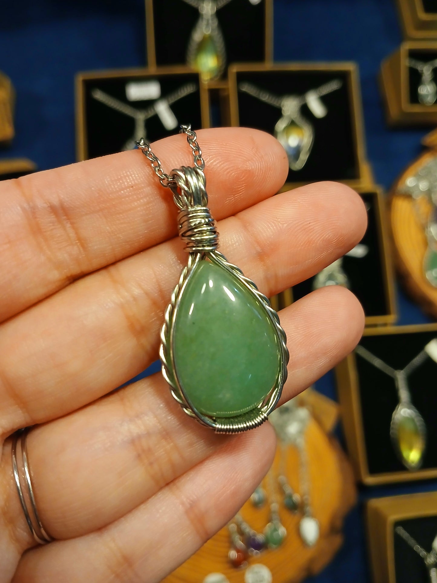 Colar "Forever One" de Quartzo Verde