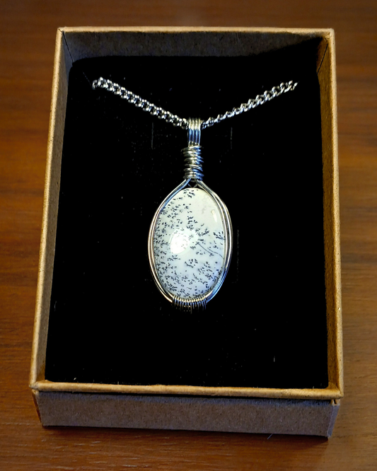 Colar "Forever" Opala Dendrítica