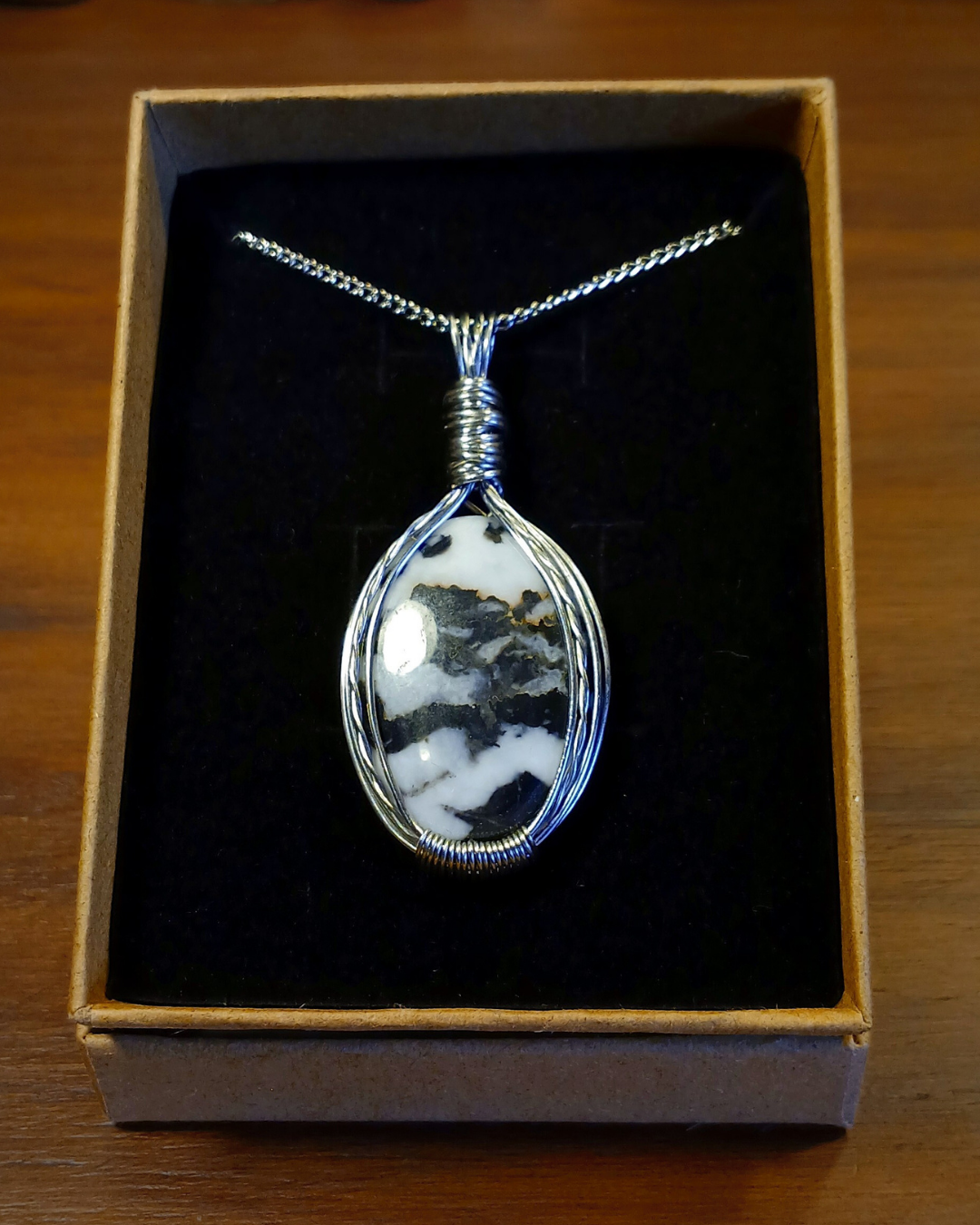 Colar "Forever One " de Jaspe Zebra