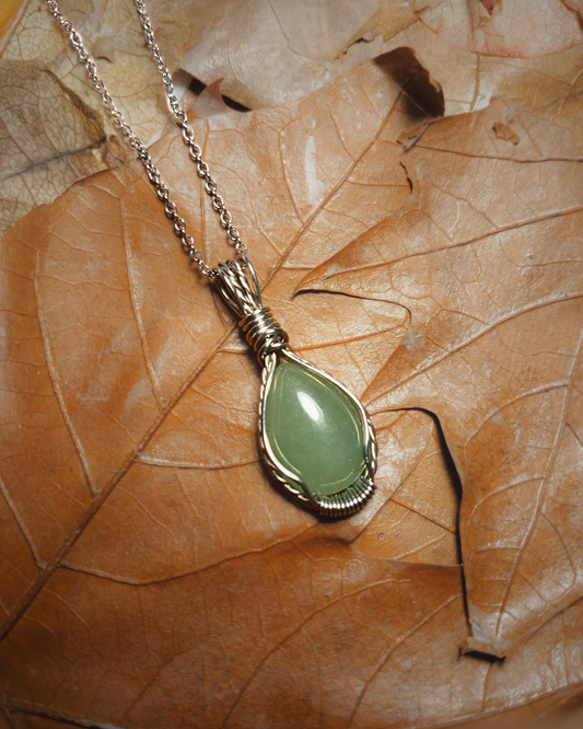 Colar "Forever One Wave" de Quartzo Verde