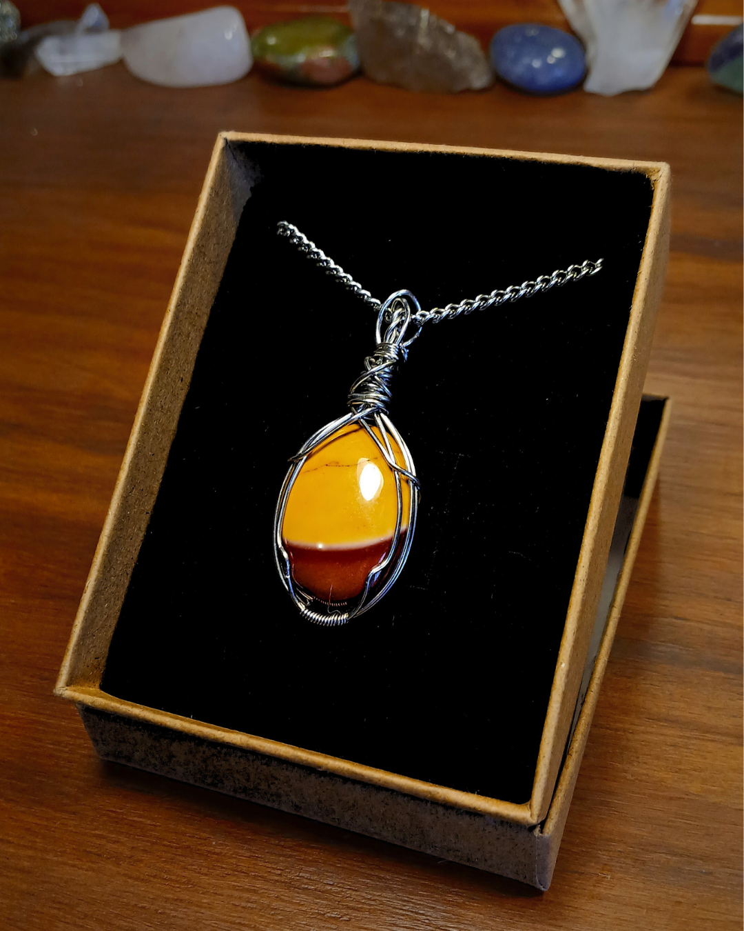Colar "XX" Jaspe Mookaite