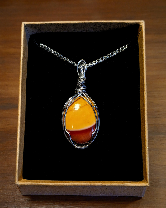 Colar "XX" Jaspe Mookaite